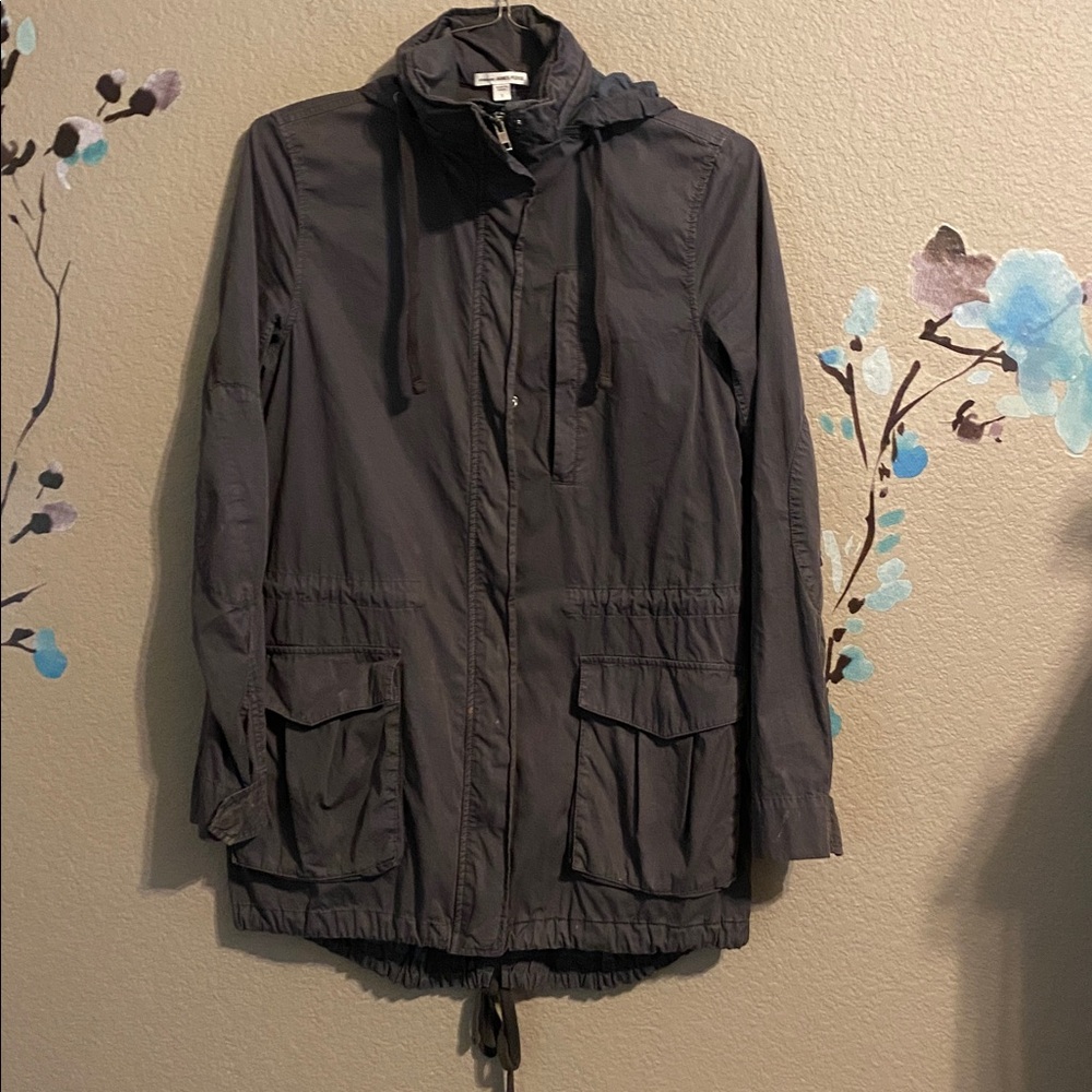 James perse, lightweight, anorak utility jacket in slate S - Picture 8 of 9